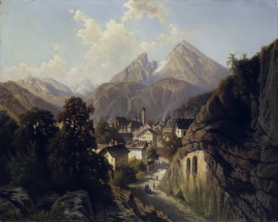 View of Berchtesgaden by Theodor Nocken